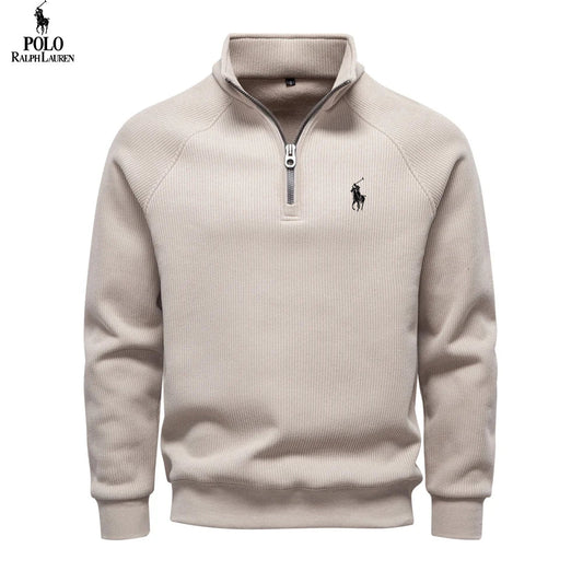 Premium Thermal Cotton Zip Sweater
