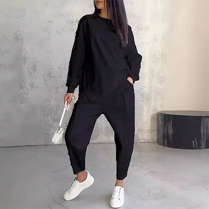 ASYRA LONG SLEEVE SWEATER AND PANTS SET