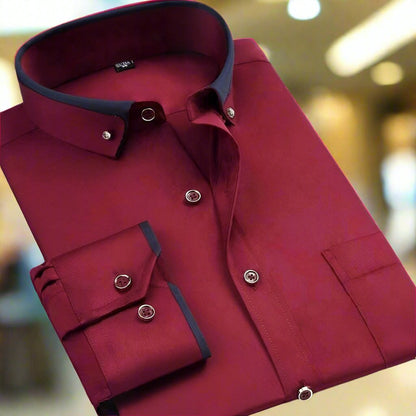 Albert: Classic Cotton Shirt With Long Sleeves