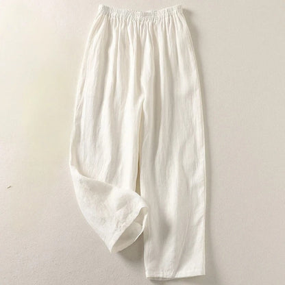 LINEA FLOW COTTON LINEN PANTS
