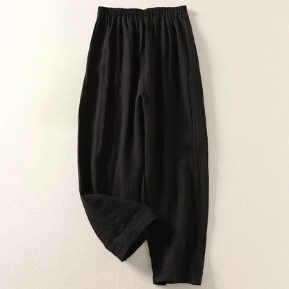 LINEA FLOW COTTON LINEN PANTS