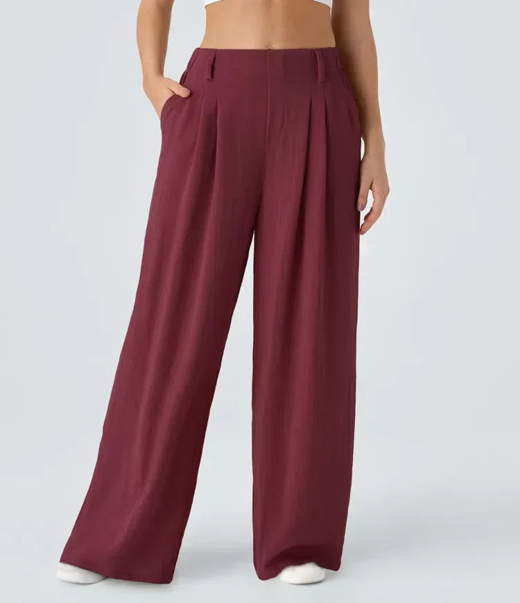 Casual Linen-Feel Pants