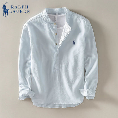 Linen Mandarin Shirt