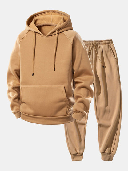 Basic Raglan Hoodies & Jogger Pants