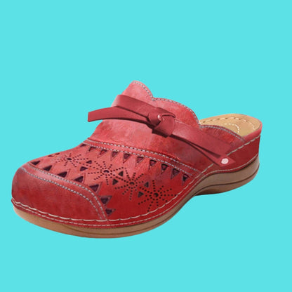 ELORIA BOW CUTOUT FLAT MULES