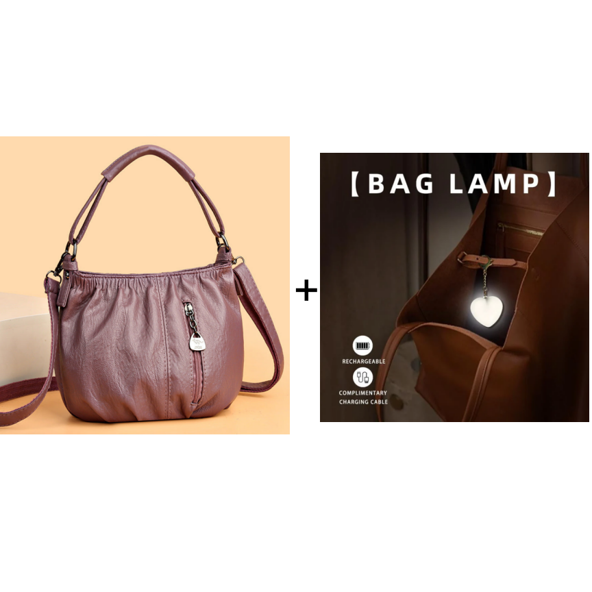 Sofia Leather Bucket Bag
