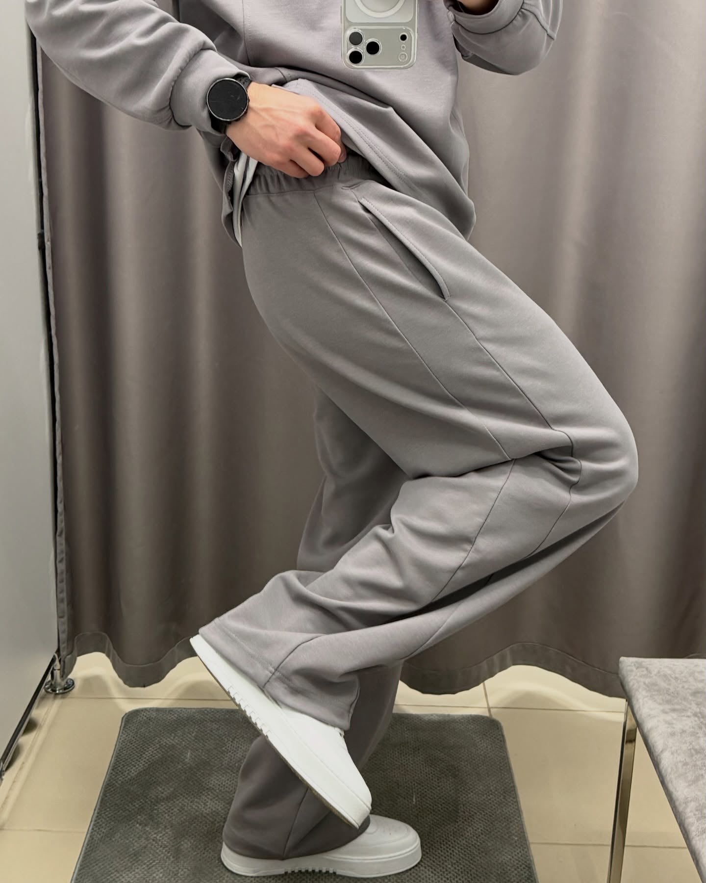 Premium Heavyweight Polo & Wide-Leg Pants