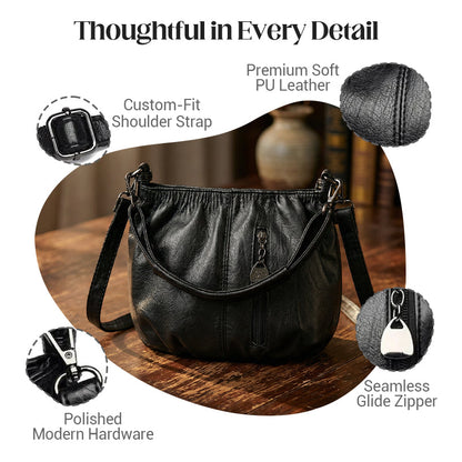 Sofia Leather Bucket Bag