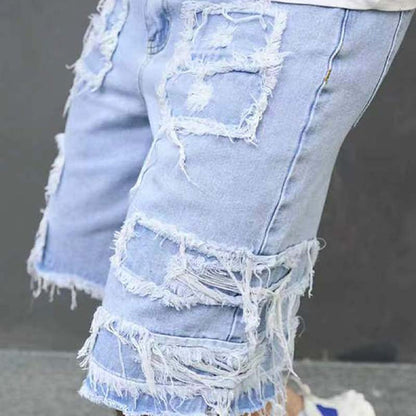 BECKETT DISTRESSED DENIM SHORTS