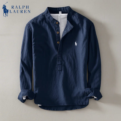 Linen Mandarin Shirt