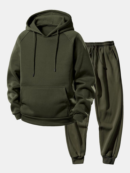 Basic Raglan Hoodies & Jogger Pants