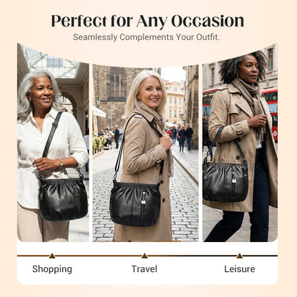 Sofia Leather Bucket Bag