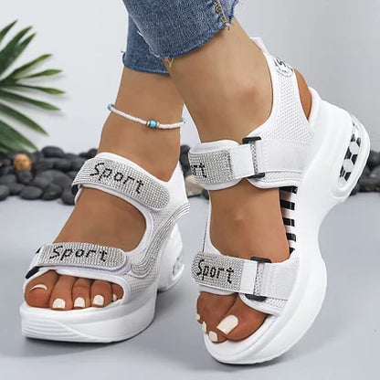 CRYSTARA ORTHOPEDIC PLATFORM SANDALS