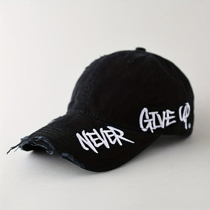 Never Give Up Vintage Cap