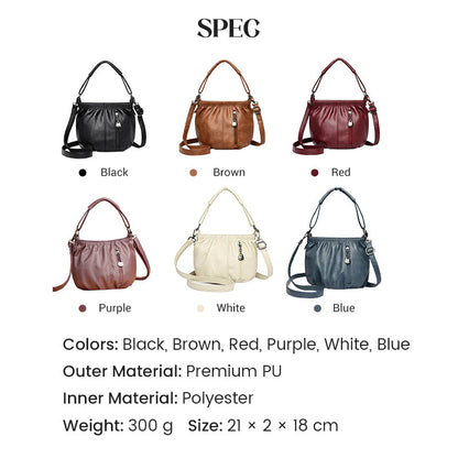 Sofia Leather Bucket Bag