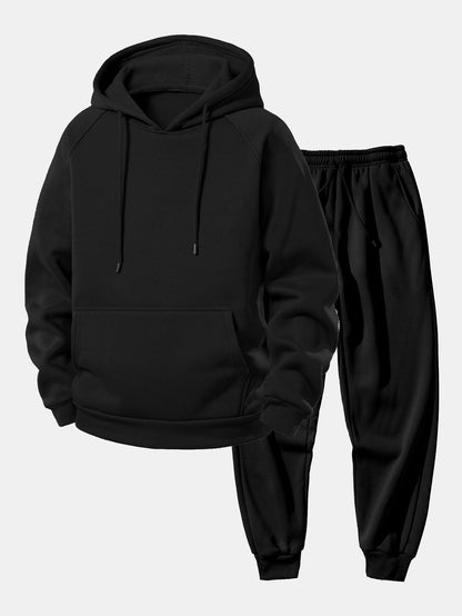 Basic Raglan Hoodies & Jogger Pants
