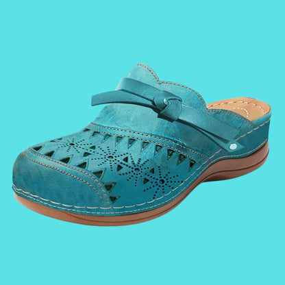 ELORIA BOW CUTOUT FLAT MULES
