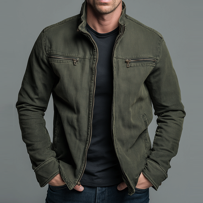 TORVANO VINTAGE COTTON ZIP JACKET
