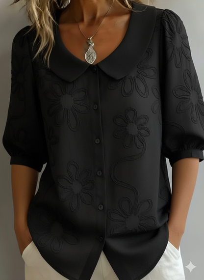 FLOREA LIGHT FLORAL ELEGANCE BLOUSE