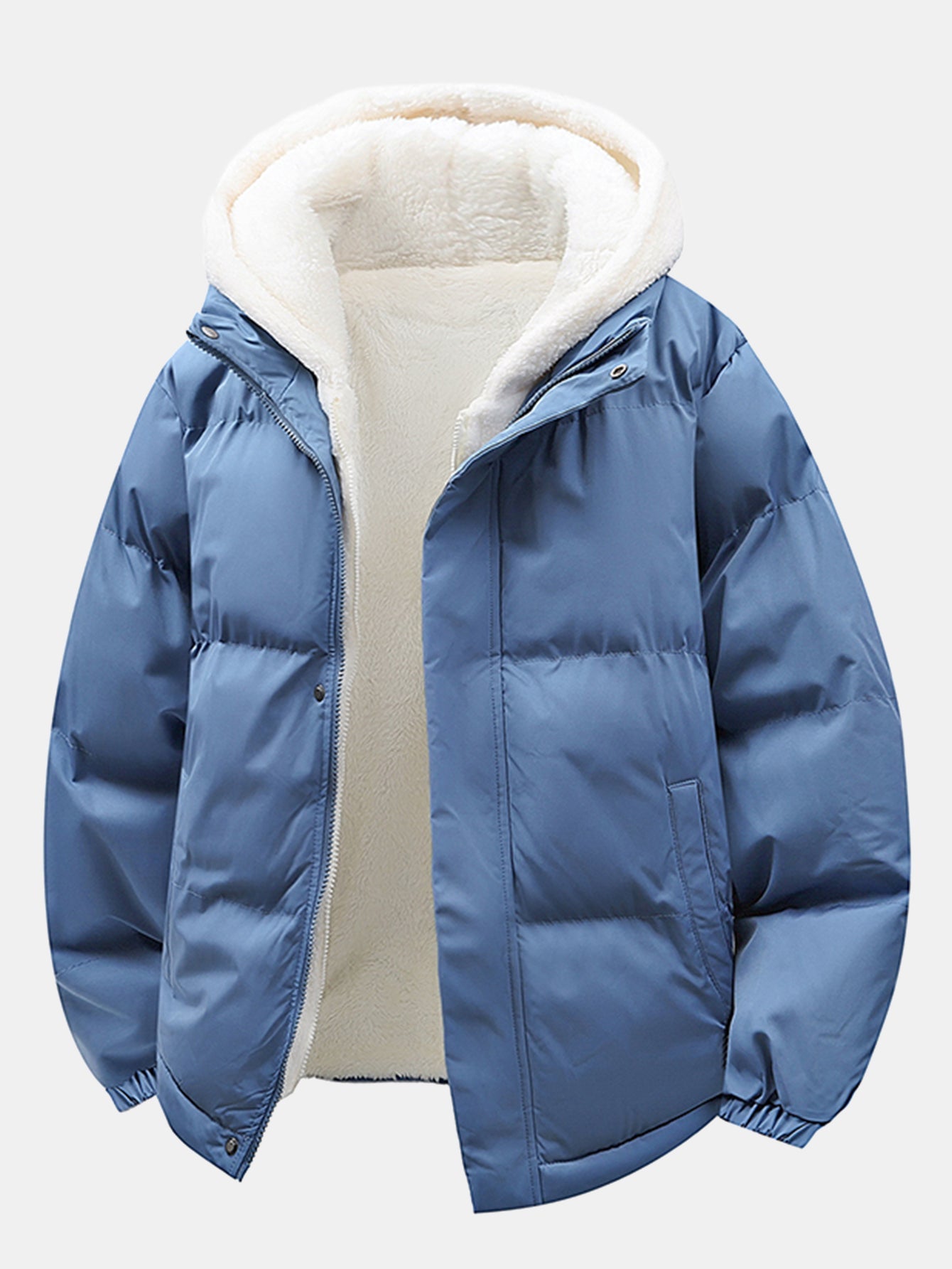 2 In 1 Teddy Hooded Puffer Coat