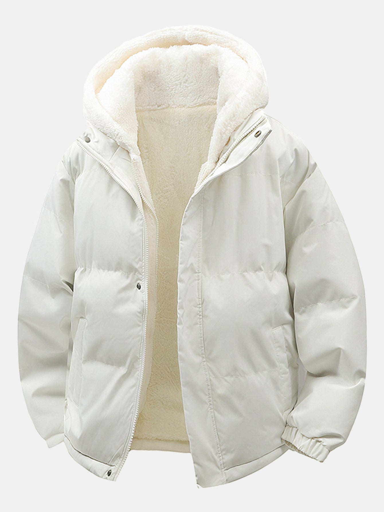 2 In 1 Teddy Hooded Puffer Coat