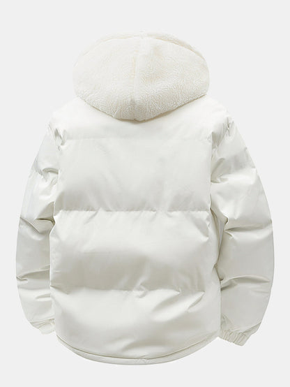 2 In 1 Teddy Hooded Puffer Coat