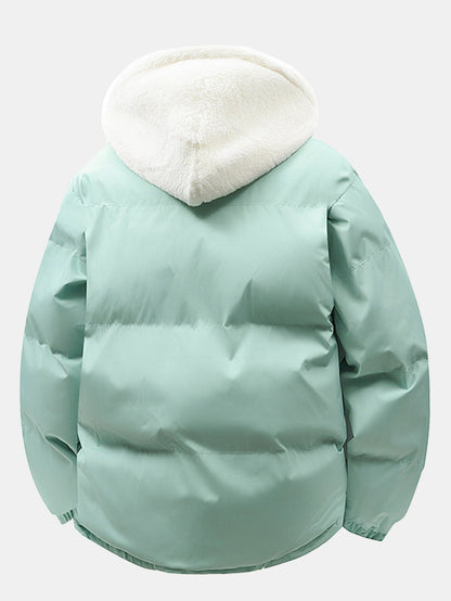 2 In 1 Teddy Hooded Puffer Coat
