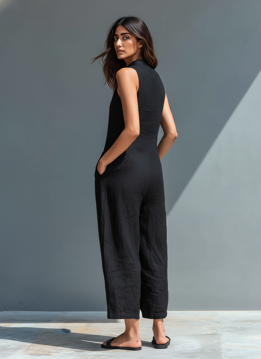 VALENZA LINEN JUMPSUIT