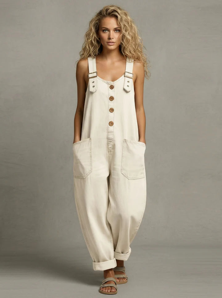 DENARA - STYLISH DENIM UTILITY JUMPSUIT