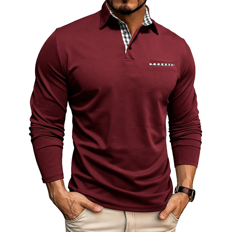 AERON BREATHABLE LONG-SLEEVE POLO SHIRT