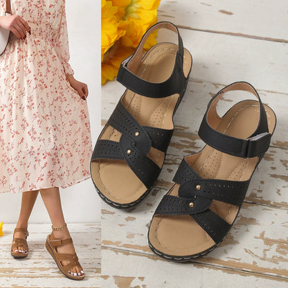 VELARA PLATFORM WEDGE SANDALS