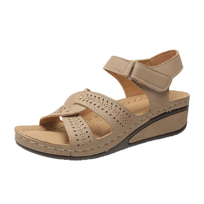 VELARA PLATFORM WEDGE SANDALS