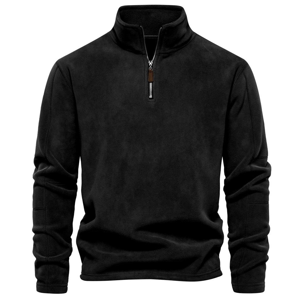 Half-Zip Sweatshirt – Fleece Long Sleeve