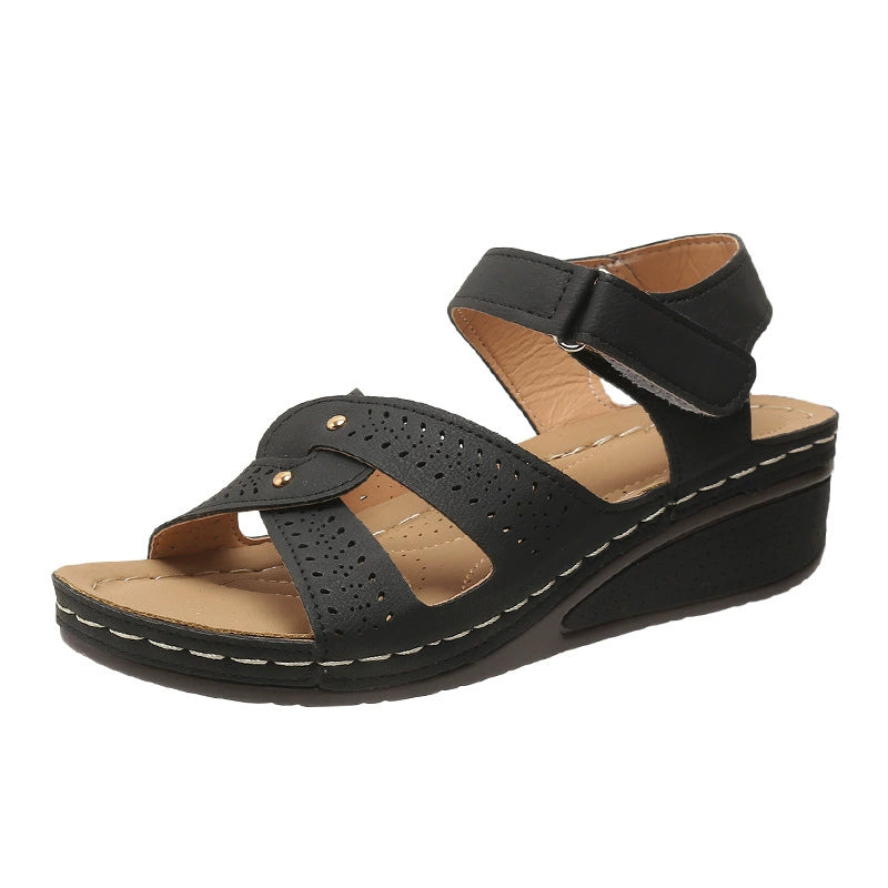 VELARA PLATFORM WEDGE SANDALS
