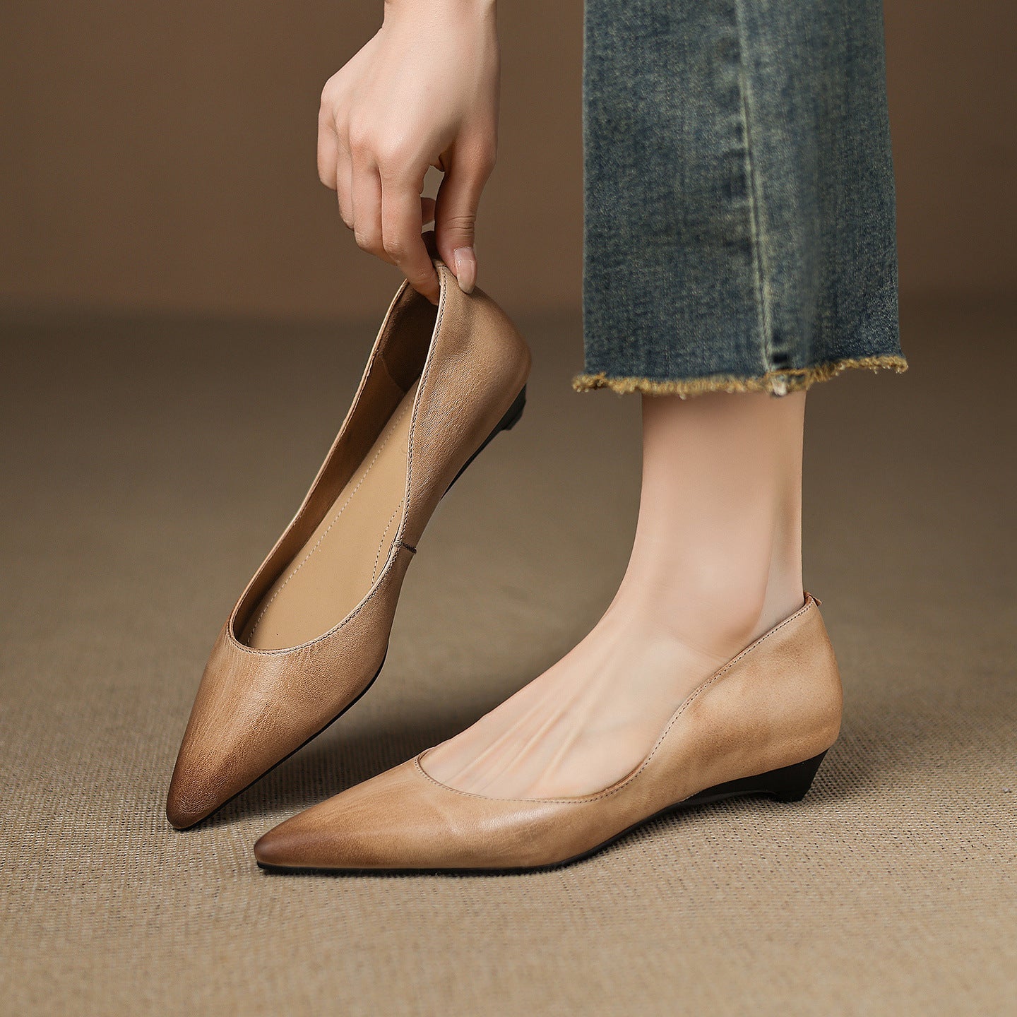 Arla Leather Flats