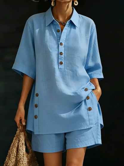 EVELYN LINEN LOUNGE SET