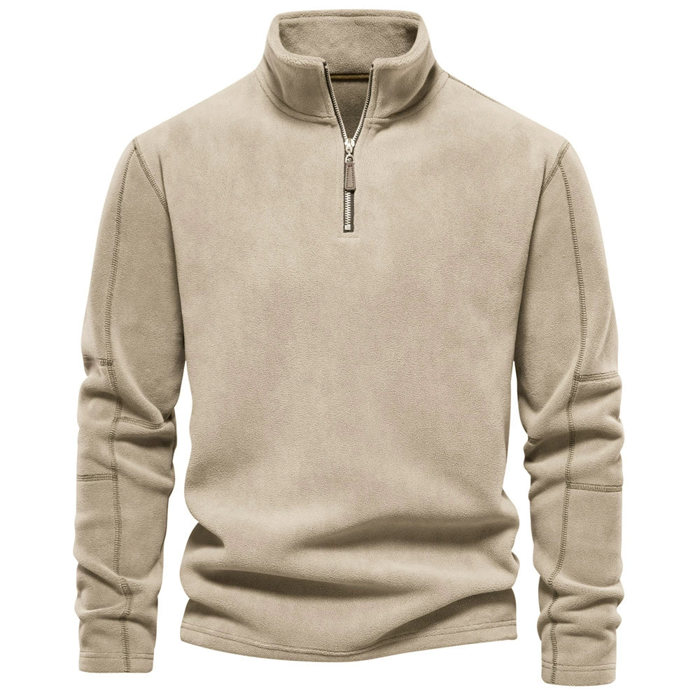 Half-Zip Sweatshirt – Fleece Long Sleeve