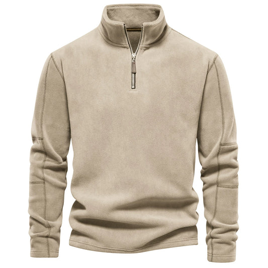 Half-Zip Sweatshirt – Fleece Long Sleeve
