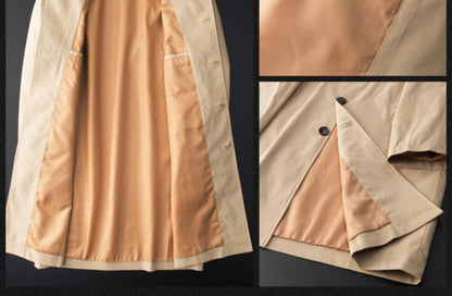 VALENZO KOREAN-STYLE MID-LENGTH TRENCH COAT