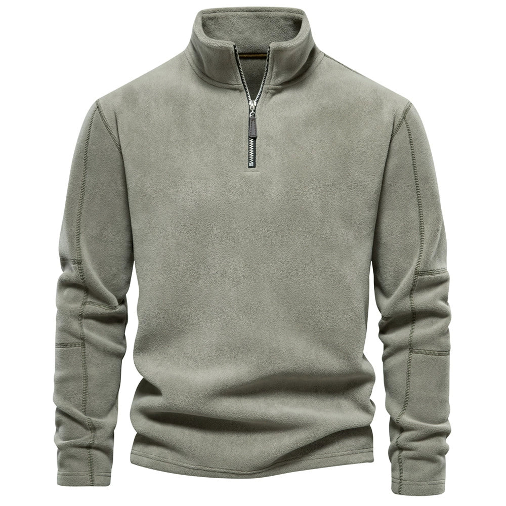 Half-Zip Sweatshirt – Fleece Long Sleeve