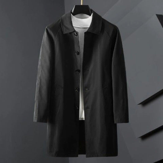VALENZO KOREAN-STYLE MID-LENGTH TRENCH COAT
