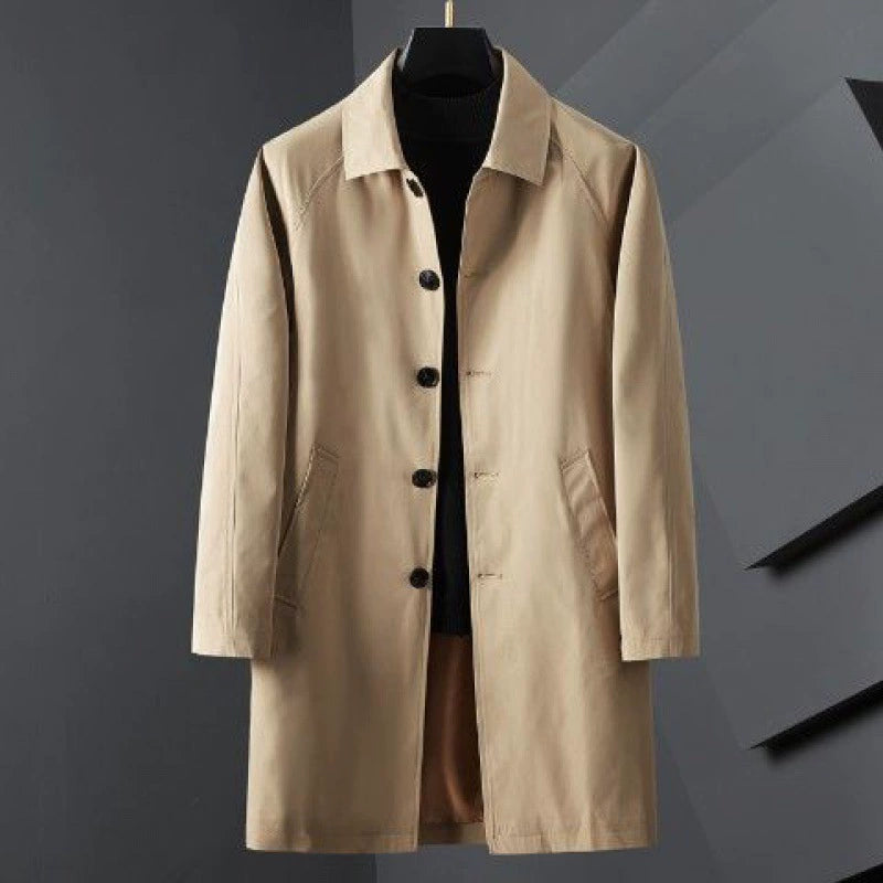 VALENZO KOREAN-STYLE MID-LENGTH TRENCH COAT