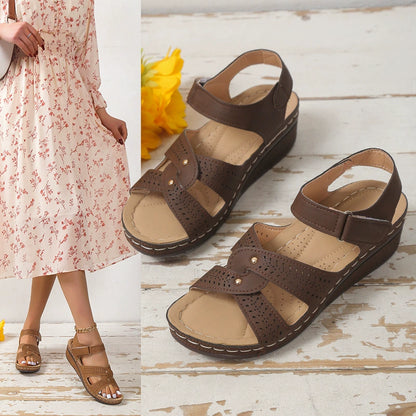 VELARA PLATFORM WEDGE SANDALS