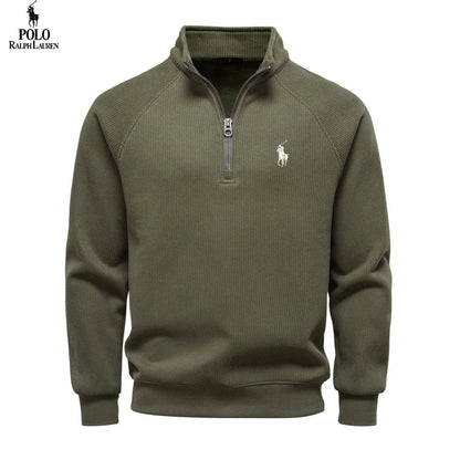 Premium Thermal Cotton Zip Sweater