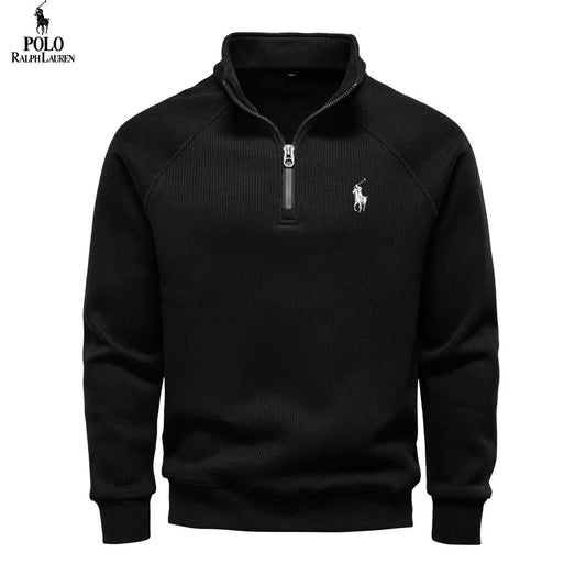 Premium Thermal Cotton Zip Sweater