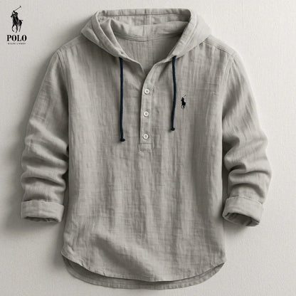 Premium Linen Hooded Shirt
