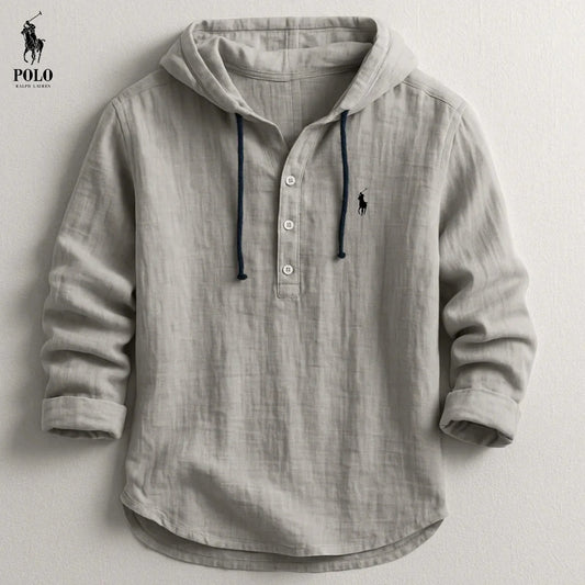 Premium Linen Hooded Shirt