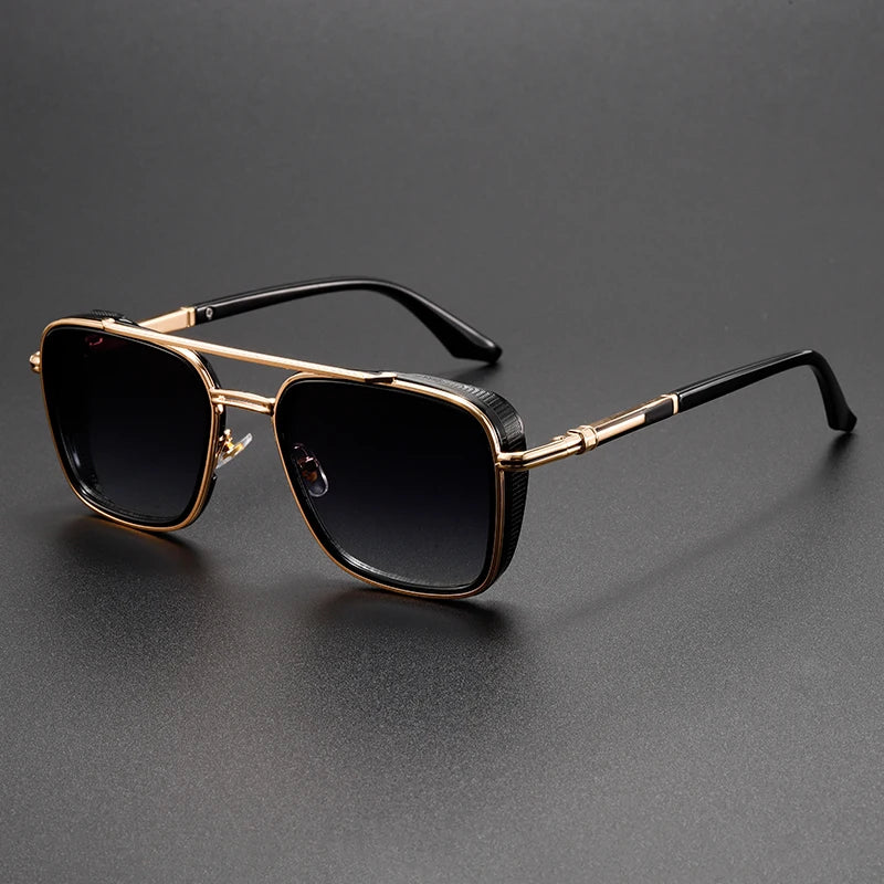 Aviantis Geometric Metal Sunglasses