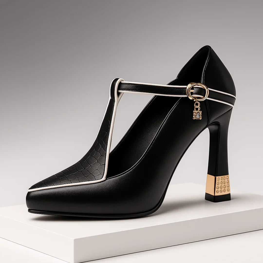 Vespera Luxe T-Strap Heels
