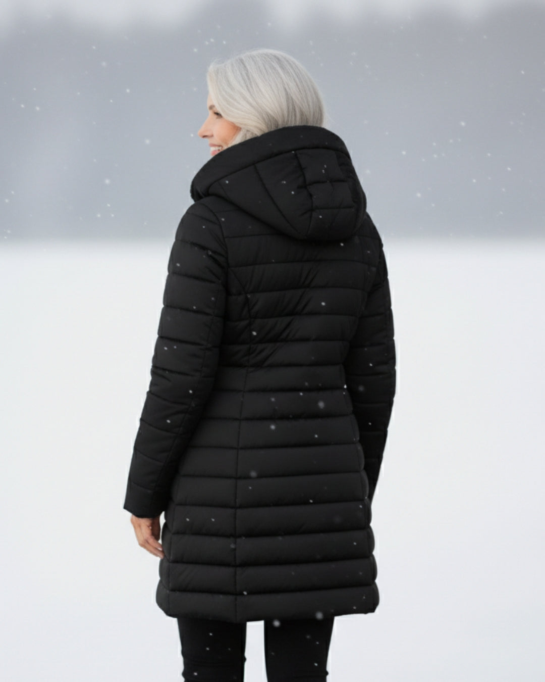 Calvera Fleece-Lined Puffer Coat